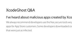 Apple、App Store配信アプリのマルウエア感染に関するQ&Aページを公開