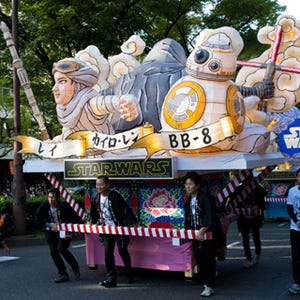 神奈川県川崎市にスター・ウォーズねぶた4台登場! 大熱狂パレードの全貌