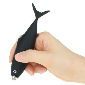お魚の形をしたタッチペン - 握ると手にフィット
