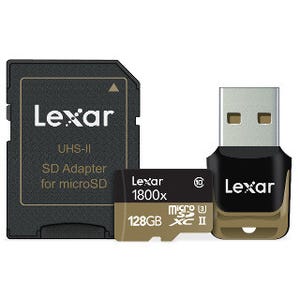 レキサー、リード最大270MB/秒のmicroSDカード - USBリーダーが付属