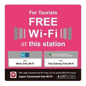 東京メトロ、全駅・全車両内で無料Wi-Fiサービスを提供