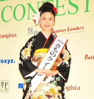 「きものクイーンコンテスト」、女子大生・松田和佳さんがクイーンに
