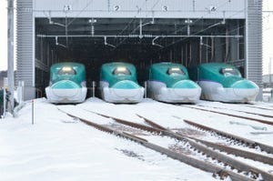 北海道新幹線函館新幹線総合車両所を公開、H5系全4編成の並びも - 写真19枚