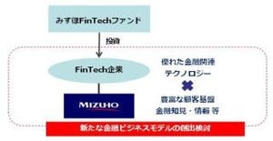みずほ銀行、FinTechファンドへ出資 - 関連技術を持つベンチャー対象