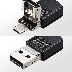 サンワダイレクト、USB AかmicroUSBで使えるワイヤレスマウス