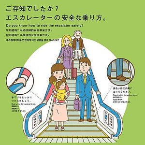 鉄道事業者51社局など、エスカレーター「手すりにつかまろう」キャンペーン