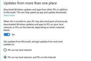 Windows 10 Insider Preview、ビルド14915で「配信の最適化」が向上
