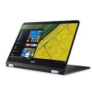 Acer、2in1 PC「Spin」シリーズ発表 - 最上位は11mm以下の薄型14インチ