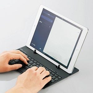エレコム、薄さ5.2mmの9.7インチiPad Pro用Bluetoothキーボード