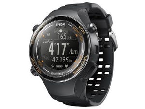 エプソン、腕時計型でGPS搭載の「WristableGPS」を刷新