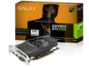 GALAX、OC仕様で低価格なGeForce GTX 1050グラフィックスカード