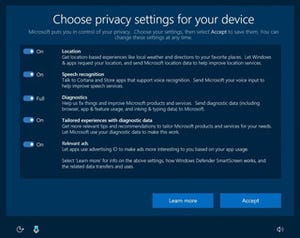 Microsoft、Windows 10 Creators Updateでプライバシー設定を改善