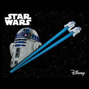 『スターウォーズ』R2-D2のマスコット付き箸が登場、頭部に回転ギミックも