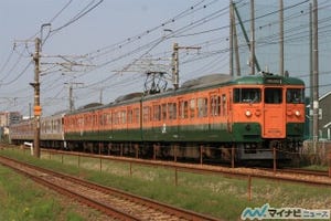 JR西日本115系、湘南色6両編成で岡山地区の山陽本線など特別運行 - 5/3から