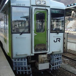 JR東日本キハ100系、釜石線など走る車両にシカ衝突対策の排障器を試験導入