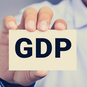1～3月期のGDP、年率1.0%増に下方修正