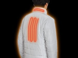 寒い冬でもあったかい、ヒーター内蔵のライトジャケット - サンコー
