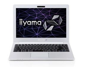 iiyama PC、第8世代Intel Core i7搭載の13型フルHDビジネスノートPC