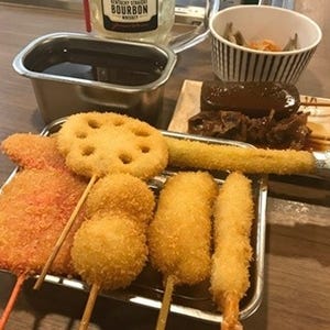 立ち呑み串カツ田中、食べ飲み放題を初実施! 串カツ・一品料理を好きなだけ