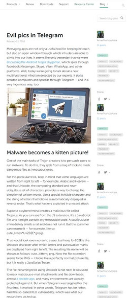 Evil pics in Telegram(<a href="https://www.kaspersky.com/blog/telegram-rlo-vulnerability/21164/" target="_blank">Kaspersky Lab Dialy</a>より