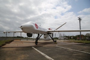国内初! 大型遠隔操縦無人機ガーディアンが壱岐空港でデモフライト
