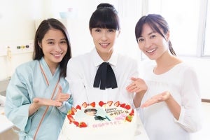 水野美紀、自身の顔入り誕生日ケーキに「切り刻まれちゃう」