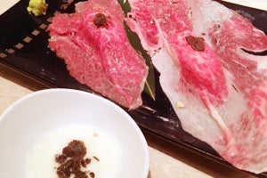 銀座と恵比寿の「裏NO庭」で、松坂牛の炙り寿司2種が980円で味わえる!