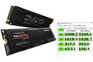 NVMe対応高速SSD「970 EVO Plus」レビュー - 書き込み速度の大幅な向上を検証