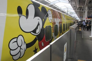 JR九州800系、ミッキーマウスの新幹線に - 九州新幹線で特別運行