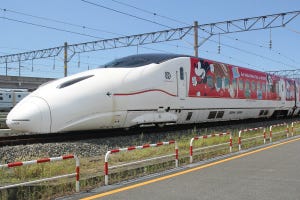 JR九州800系、ミッキーマウス＆ミニーマウスデザイン新幹線を公開