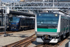 JR東日本E233系も相鉄線で習熟運転、相鉄・JR直通線開業へ準備進む