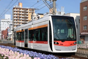 阪堺電気軌道1101形 - 4編成目の低床式車両、3/28から開業運転開始