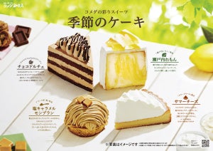 コメダ珈琲店から「夏の新作ケーキ」が登場 - "サマーチーズ"など4種類!