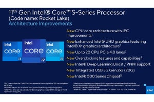 Intel、「Rocket Lake」の詳細続報 - CPUコアはTiger Lake世代？ 大きくIPC向上