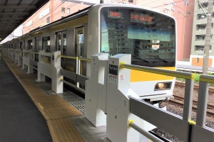JR東日本、常磐線(各駅停車)にホームドア - 2021年度は7駅で導入