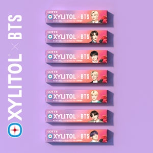 BTSのロッテ「キシリトールガム」が登場、メンバーをイメージした7つの味