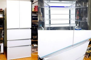 奥行きスリムな500L冷凍冷蔵庫、アクア「AQR-TXA50N」は明るい庫内とたっぷり冷凍のスゴイやつ