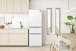 シャープ、キッチンに収まりやすい奥行き65cmの375L冷凍冷蔵庫