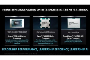 AMD、「Ryzen Pro」向けにHawk PointベースのRyzen 8000シリーズを投入