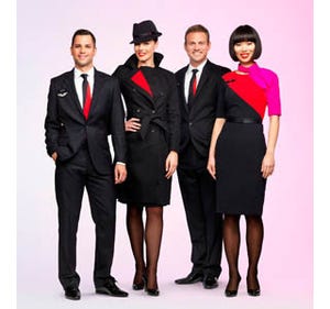 客室乗務員の制服で知る、あの航空会社の昔と今 第4回 最新の制服はカンタスレッドを大胆に!　色の変化にも注目のカンタス航空