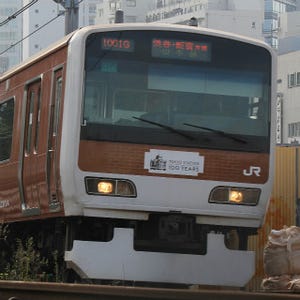 JR東日本の車両・列車 第2回 山手線E231系、赤レンガ色のラッピング電車