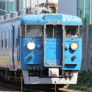鉄道写真コレクション 第296回 JR西日本、北陸本線に残る急行形電車 - 青1色の編成