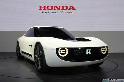 東京モーターショーで世界初公開されたホンダ「Sports EV Concept」