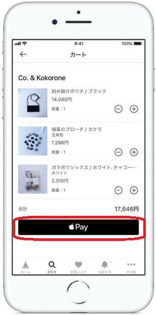 Apple PayWEB決済画面