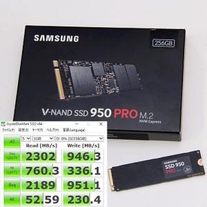 超絶性能を発揮 - Samsung初のコンシューマー向けNVMe対応SSD「Samsung SSD 950 PRO」を検証