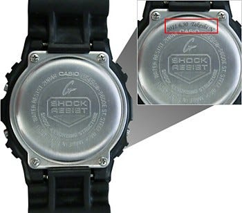 カシオ、公式オンラインショップにて腕時計G-SHOCKの刻印サービスを開始