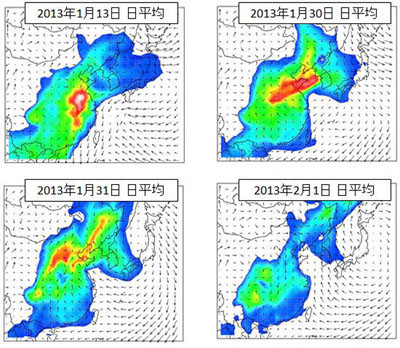 大陸のPM2.5が越境汚染