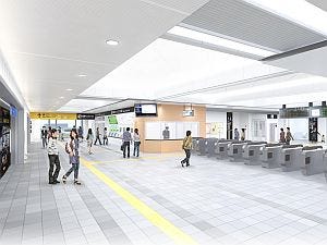 JR西日本、東海道本線茨木駅新駅舎のデザインを公開 