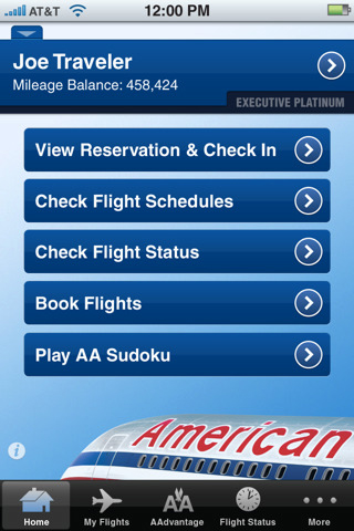 米アメリカン航空、チェックインからチケットレス搭乗までOKなiPhoneアプリ