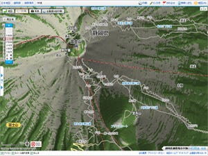 マピオン、地図サービスに立体感を表現する「3D風地図」を追加